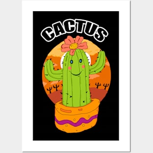 cute cactus Posters and Art